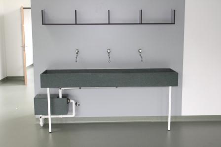 Werkraumbecken mit gipsfang nach Maß